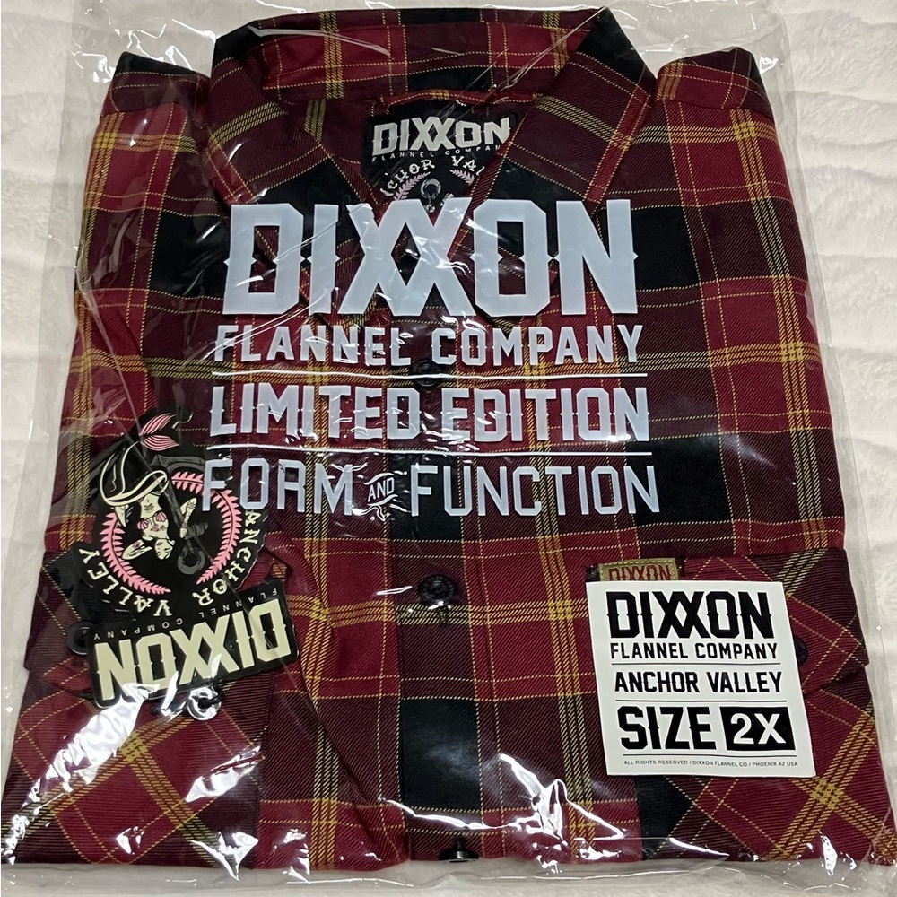 New DIXXON The Anchor Valley Flannel Mens 2X BNIB